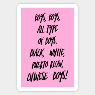 Boys, boys... Sticker